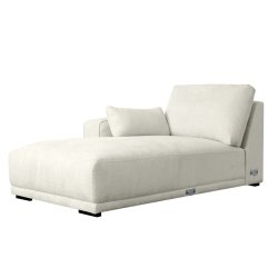 Santa Monica sofa med chaiselong til venstre i cremefarvet mbelstof