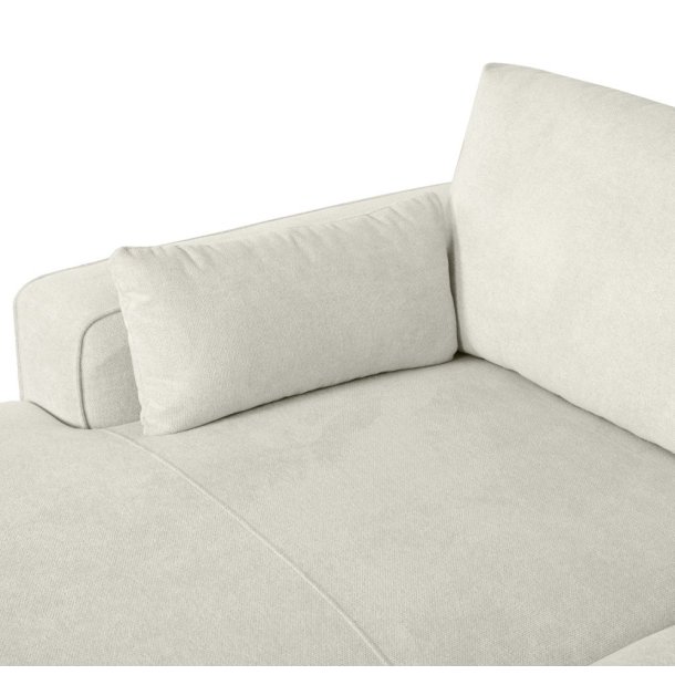 Santa Monica sofa med chaiselong til venstre i cremefarvet mbelstof