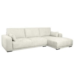 Santa Monica sofa med chaiselong til hjre i cremefarvet mbelstof