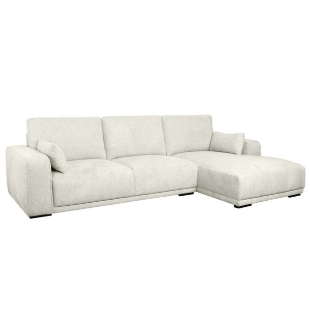 Santa Monica sofa med chaiselong til hjre i cremefarvet mbelstof