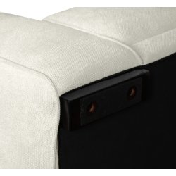 Santa Monica sofa med chaiselong til hjre i cremefarvet mbelstof