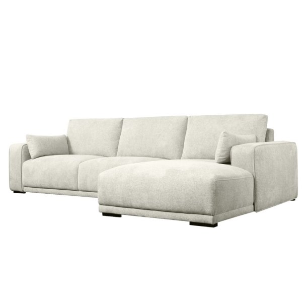 Santa Monica sofa med chaiselong til hjre i cremefarvet mbelstof