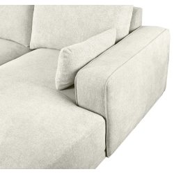 Santa Monica sofa med chaiselong til hjre i cremefarvet mbelstof