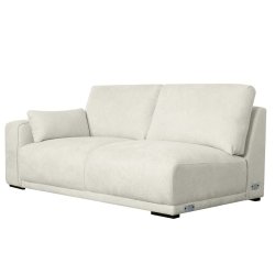 Santa Monica sofa med chaiselong til hjre i cremefarvet mbelstof