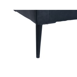 Jazz sofa med chaiselong til hjre i sort okselder 