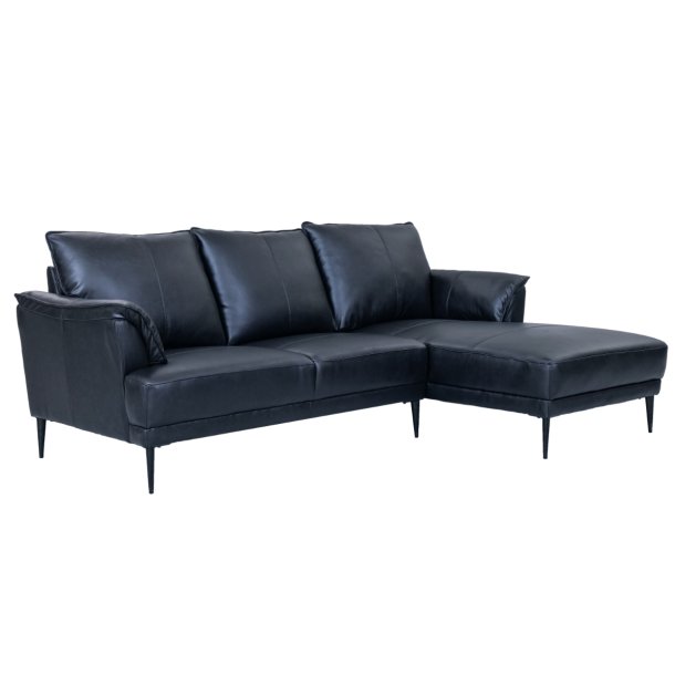 Jazz sofa med chaiselong til hjre i sort okselder 