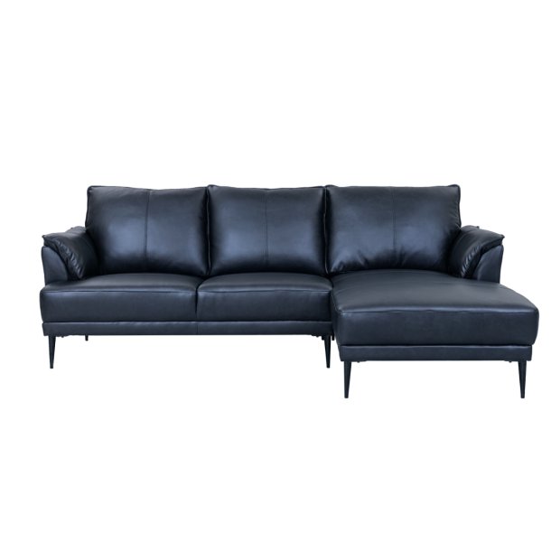 Jazz sofa med chaiselong til hjre i sort okselder 