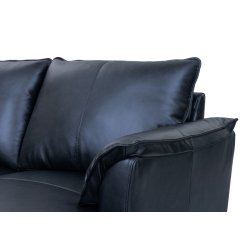 Jazz sofa med chaiselong til venstre i sort okselder 