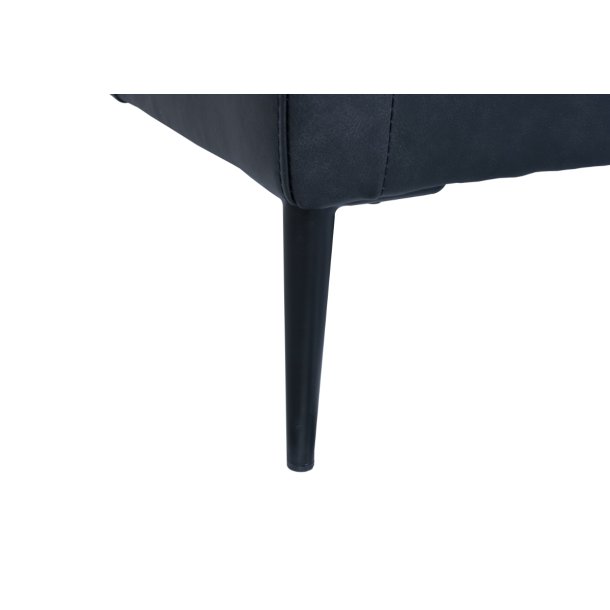 Jazz sofa med chaiselong til venstre i sort okselder 