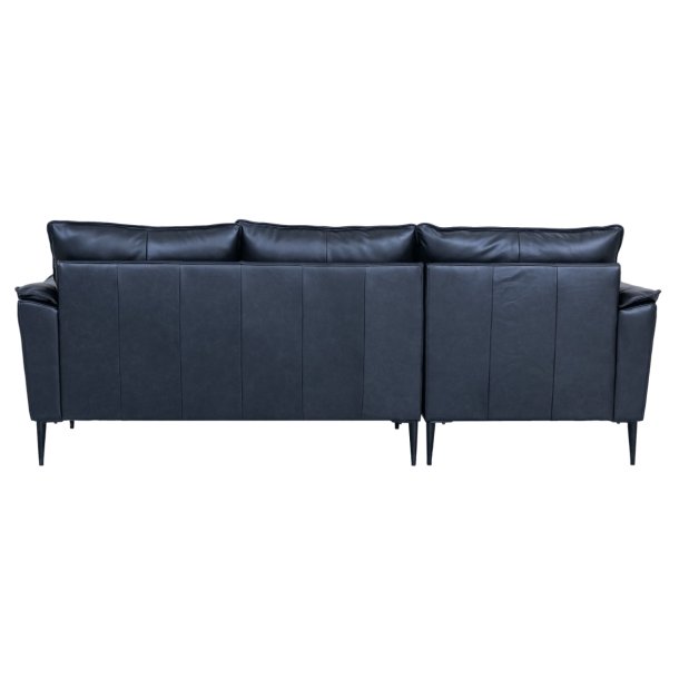 Jazz sofa med chaiselong til venstre i sort okselder 