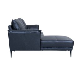 Jazz sofa med chaiselong til venstre i sort okselder 