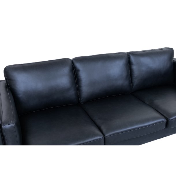 Madrid sofa i sort okselder - 3 personers
