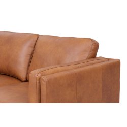 Madrid sofa i brun okselder - 3 personers