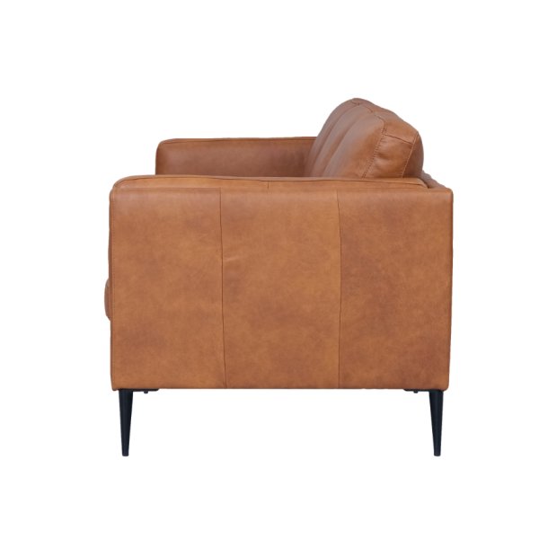 Madrid sofa i brun okselder - 3 personers