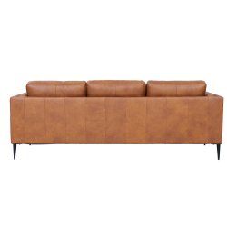 Madrid sofa i brun okselder - 3 personers