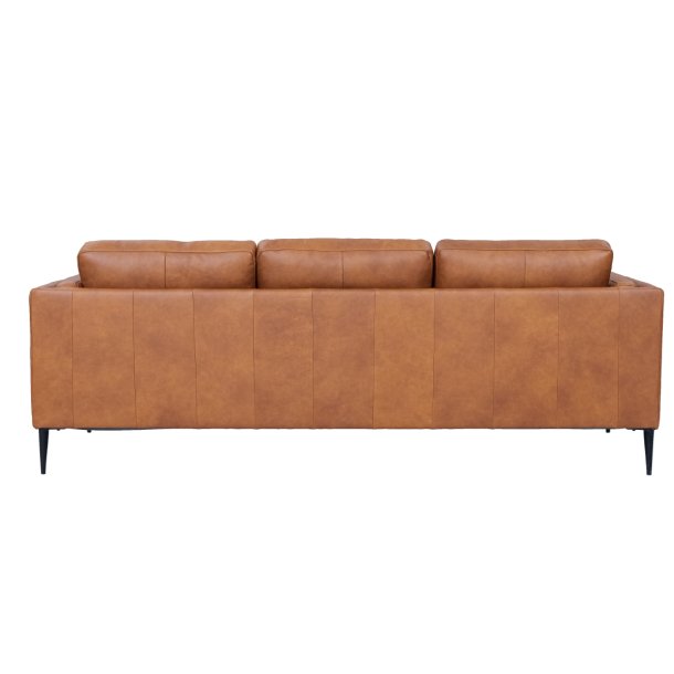 Madrid sofa i brun okselder - 3 personers