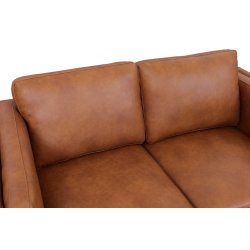 Madrid sofa i brun okselder - 2 personers