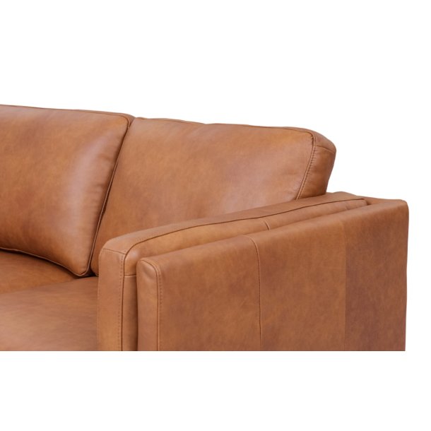 Madrid sofa i brun okselder - 2 personers