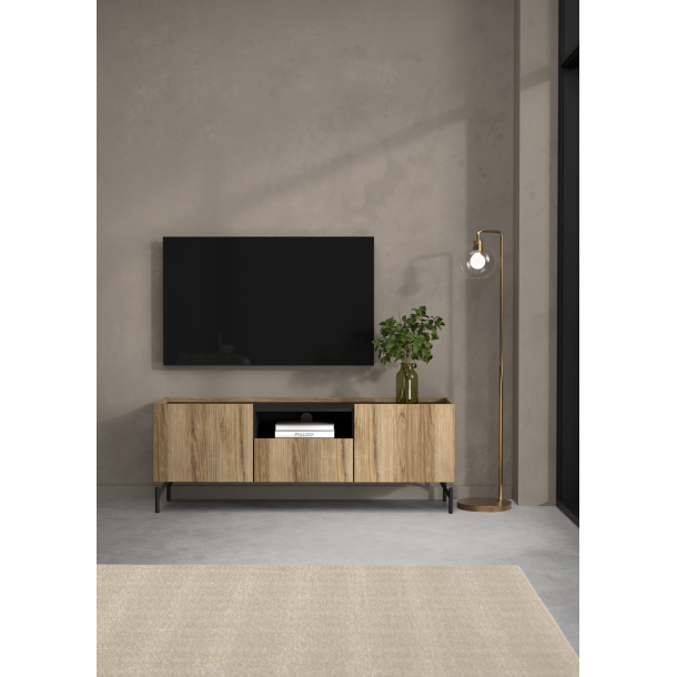 Troms TV bord 147 cm i egelook med opbevaring 