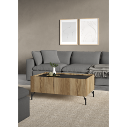 Troms sofabord 100 cm i egelook med opbevaring 