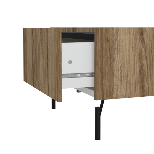 Troms sofabord 100 cm i egelook med opbevaring 