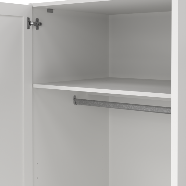 Viborg garderobeskab 147 cm bredt med 3 dre i hvid