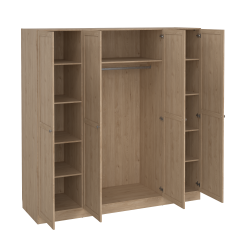 Viborg garderobeskab 195 cm bredt med 4 dre i egelook