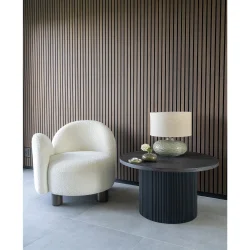 Stella loungestol hjrevendt i hvid