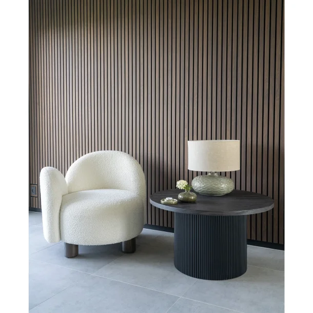 Stella loungestol hjrevendt i hvid