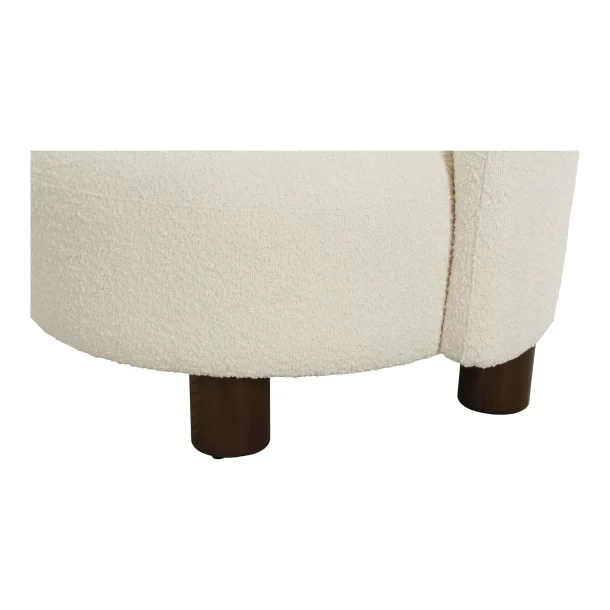 Stella loungestol venstrevendt i hvid