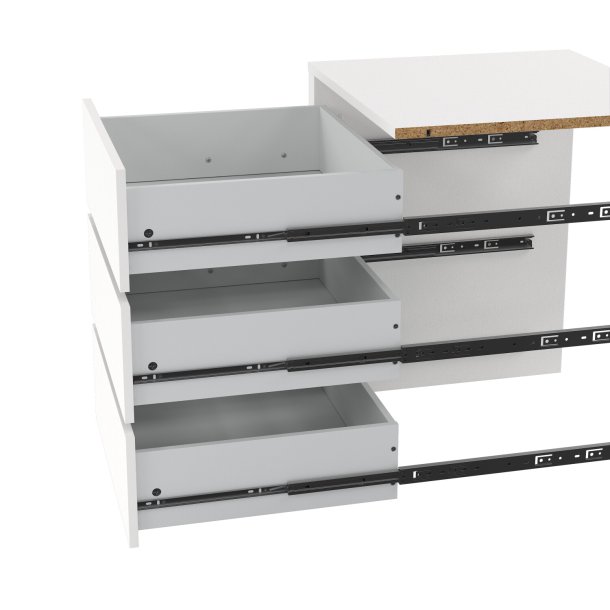 Smart skuffemodul til indbygning i Smart skabe med brede 118,5 cm 