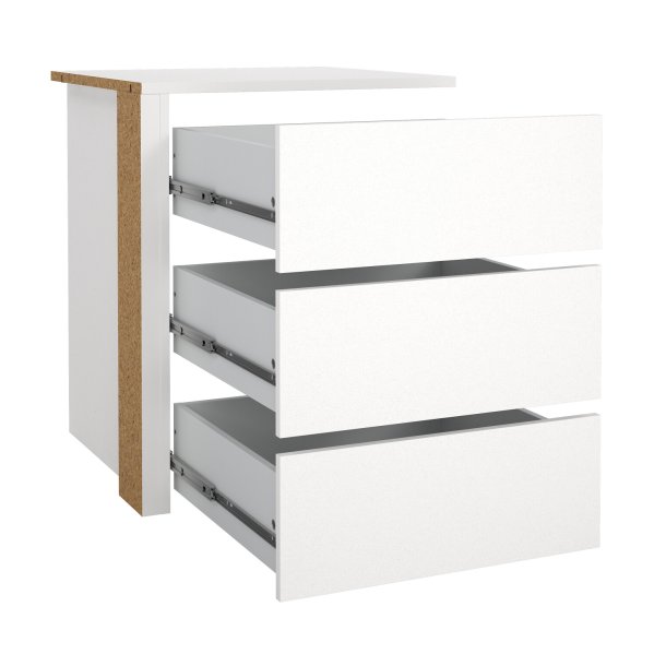 Smart skuffemodul til indbygning i Smart skabe med brede 118,5 cm 