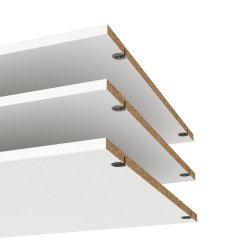 Hyldepakke med 3 bredde hylder til smart garderobeskab 178,5 cm bredt.