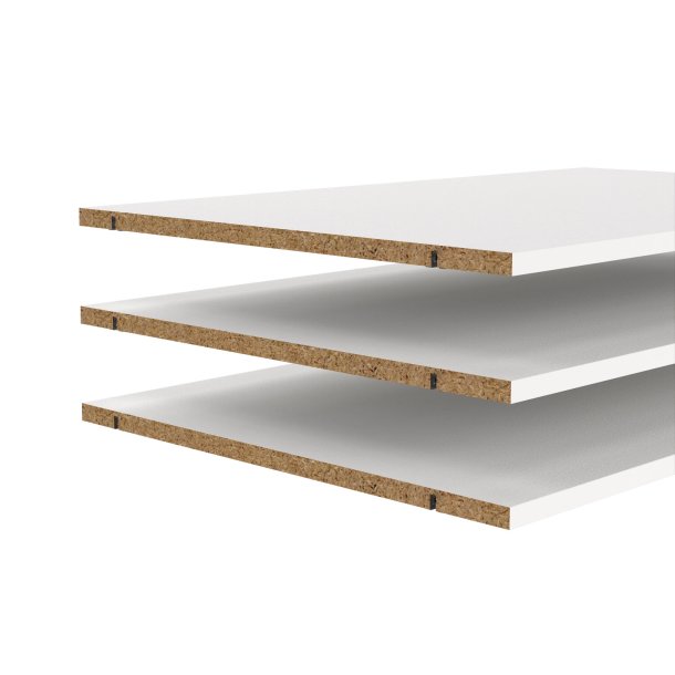 Hyldepakke med 3 bredde hylder til smart garderobeskab 178,5 cm bredt.