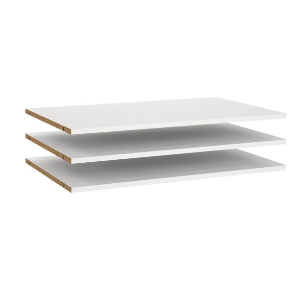 Hyldepakke med 3 bredde hylder til smart garderobeskab 178,5 cm bredt. 