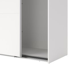  Smart 220  garderobeskab 178,5cm bredt hvidt med 2 skydedre, samles stende