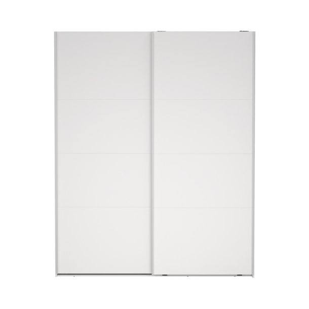  Smart 220  garderobeskab 178,5cm bredt hvidt med 2 skydedre, samles stende