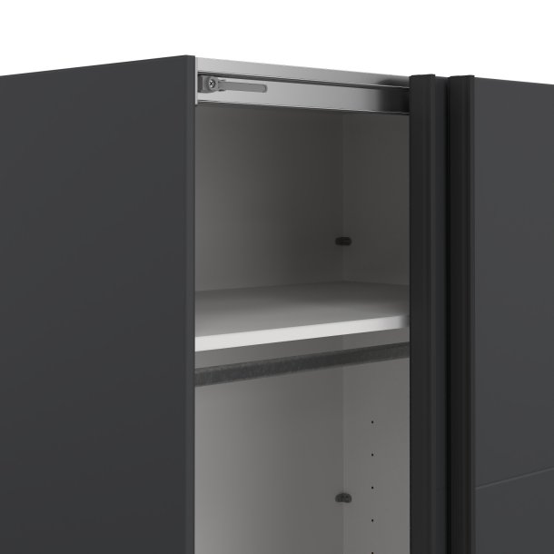 Smart 220  garderobeskab 178,5cm bredt matgr med 2 skydedre, samles stende