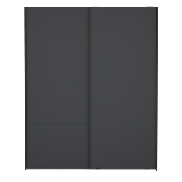 Smart 220  garderobeskab 178,5cm bredt matgr med 2 skydedre, samles stende