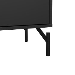 Cup dobbelt kommode 138,7cm  matsort med 6 skuffer