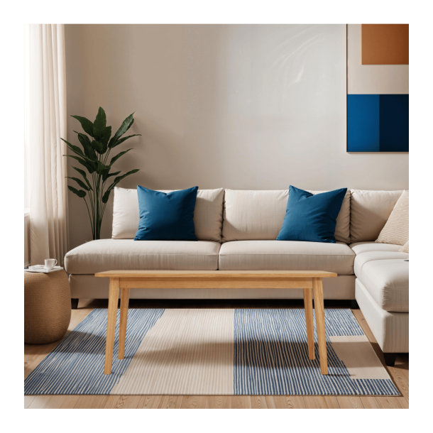 Tsinge sofabord i naturolieret ege finr 125 x 70 cm 