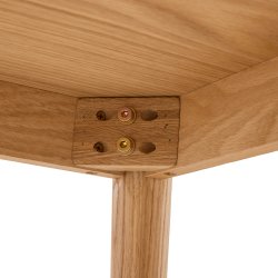 Tsinge sofabord i naturolieret ege finr 125 x 70 cm 