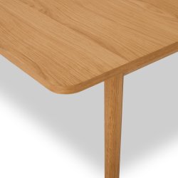 Tsinge spisebord i naturolieret ege finr 200(300) x 100 cm med tillgsplader