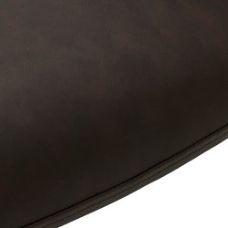 London spisebordsstol i kunstlder med metal stel og drejefunktion mrkebrun