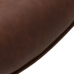 Chicago spisebordsstol i kunstlder med metal stel og drejefunktion lysebrun