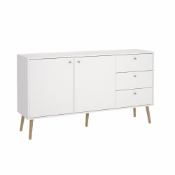 Esbjerg sknk 150 cm bred i hvid