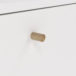 Esbjerg skoskab med 3 klaplger i hvid