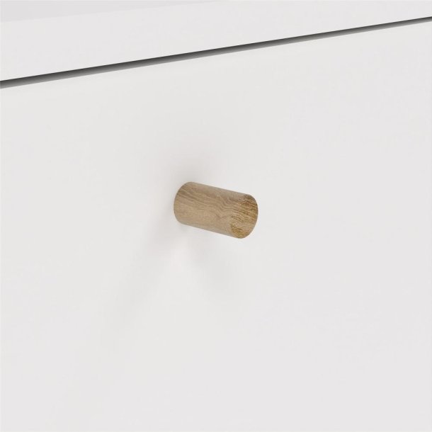 Esbjerg skoskab med 3 klaplger i hvid