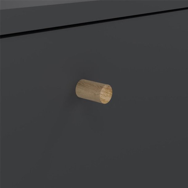 Esbjerg skoskab med 3 klaplger i mat sort