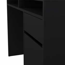 Prestige skrivebord 110 x 48 cm med 1 lge og 1 skuffe i mat sort